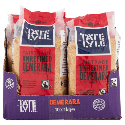 Tate & Lyle Fairtrade Unrefined Demerara Pure Cane Sugar 1kg - UK Food & Drink - 5010115934379