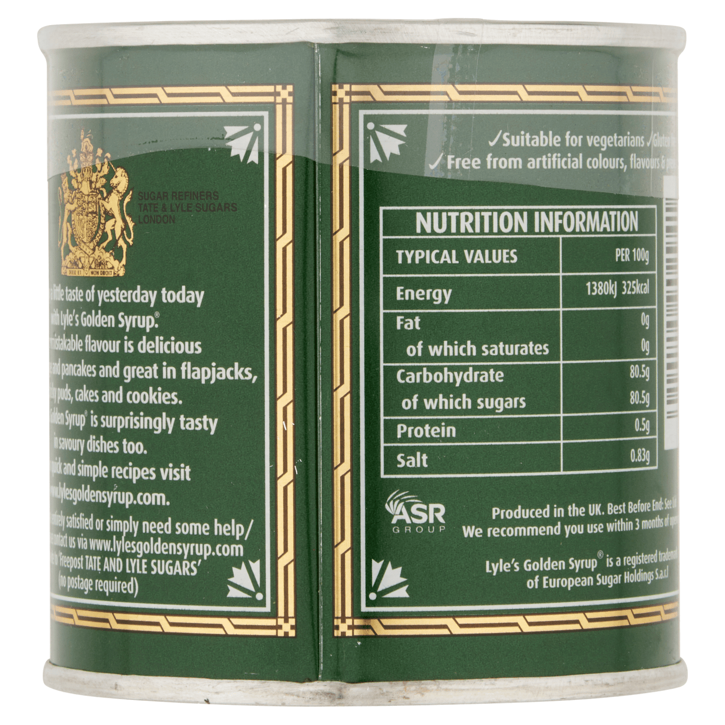 Tate & Lyle Golden Syrup 454g - UK Food & Drink - 5010115902941