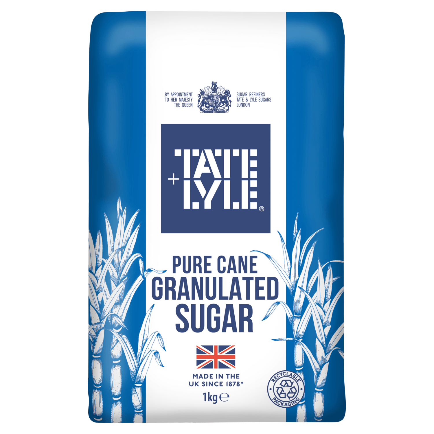 Tate & Lyle Pure Cane Granulated Sugar 1kg - UK Food & Drink - 5010115910014