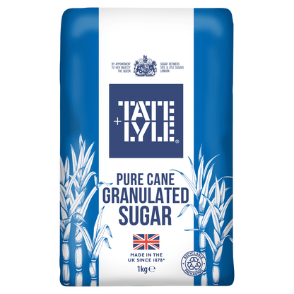 Tate & Lyle Pure Cane Granulated Sugar 1kg - UK Food & Drink - 5010115910014