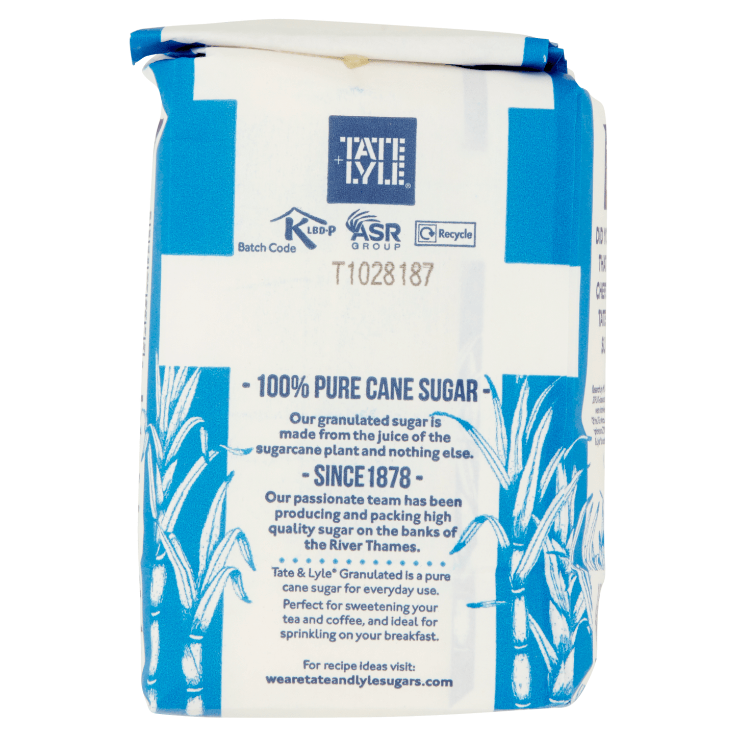 Tate & Lyle Pure Cane Granulated Sugar 500g - UK Food & Drink - 5010115913336