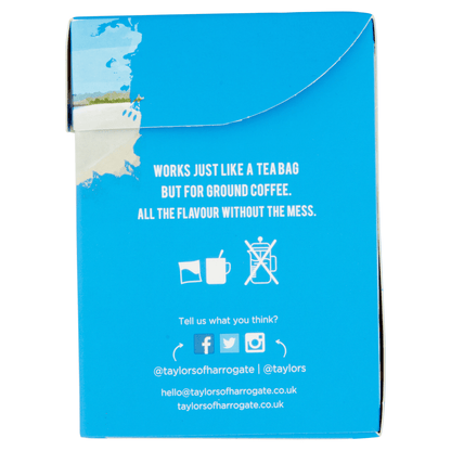 Taylors of Harrogate Decaff√© Coffee Bags 10 Enveloped Bags 75g - UK Food & Drink - 615357122482