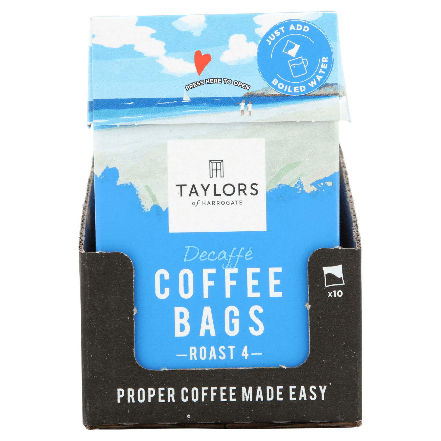 Taylors of Harrogate Decaff√© Coffee Bags 10 Enveloped Bags 75g - UK Food & Drink - 615357122482
