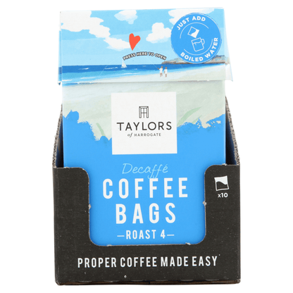 Taylors of Harrogate Decaff√© Coffee Bags 10 Enveloped Bags 75g - UK Food & Drink - 615357122482