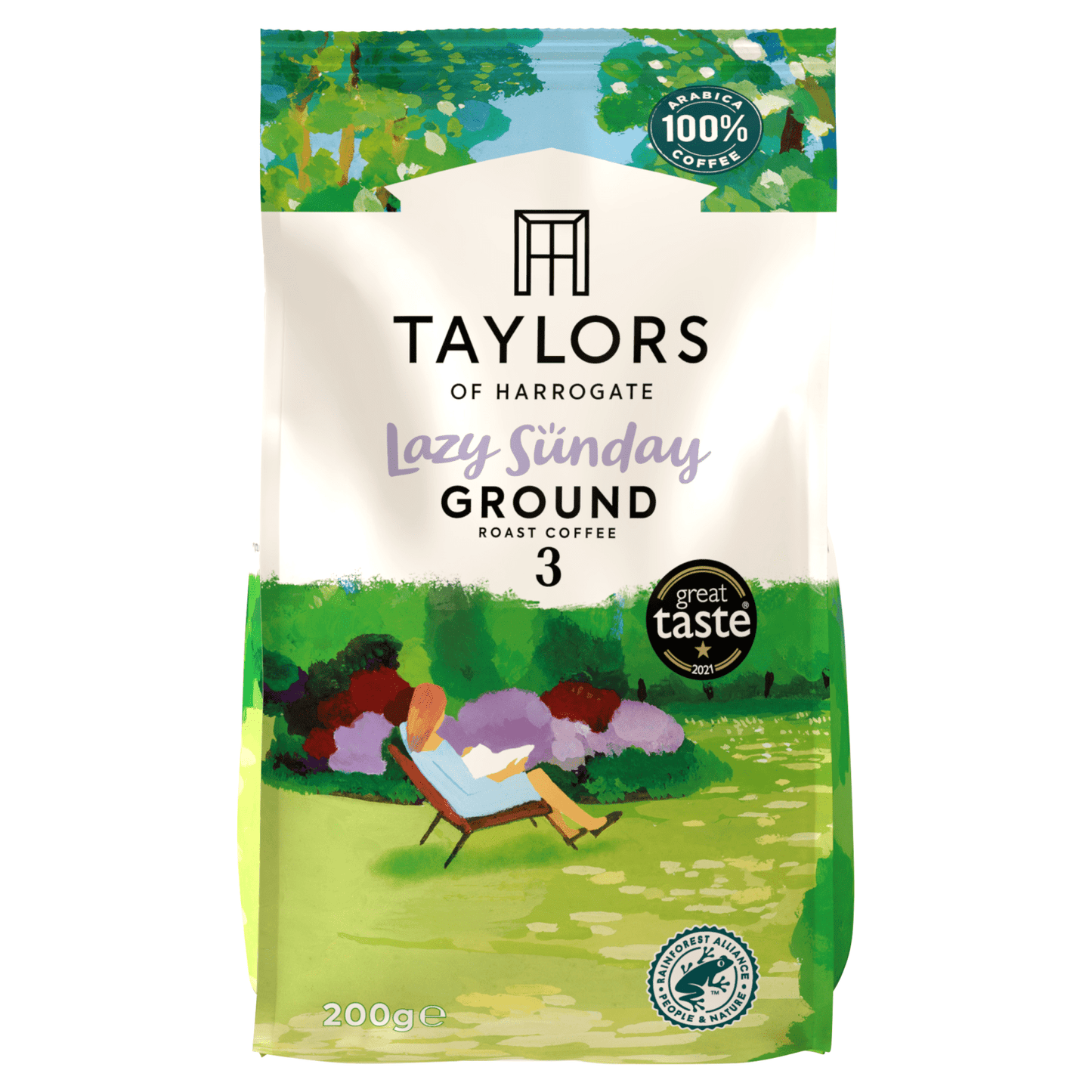 Taylors of Harrogate Lazy Sunday Ground Roast Coffee 200g - UK Food & Drink - 615357752580