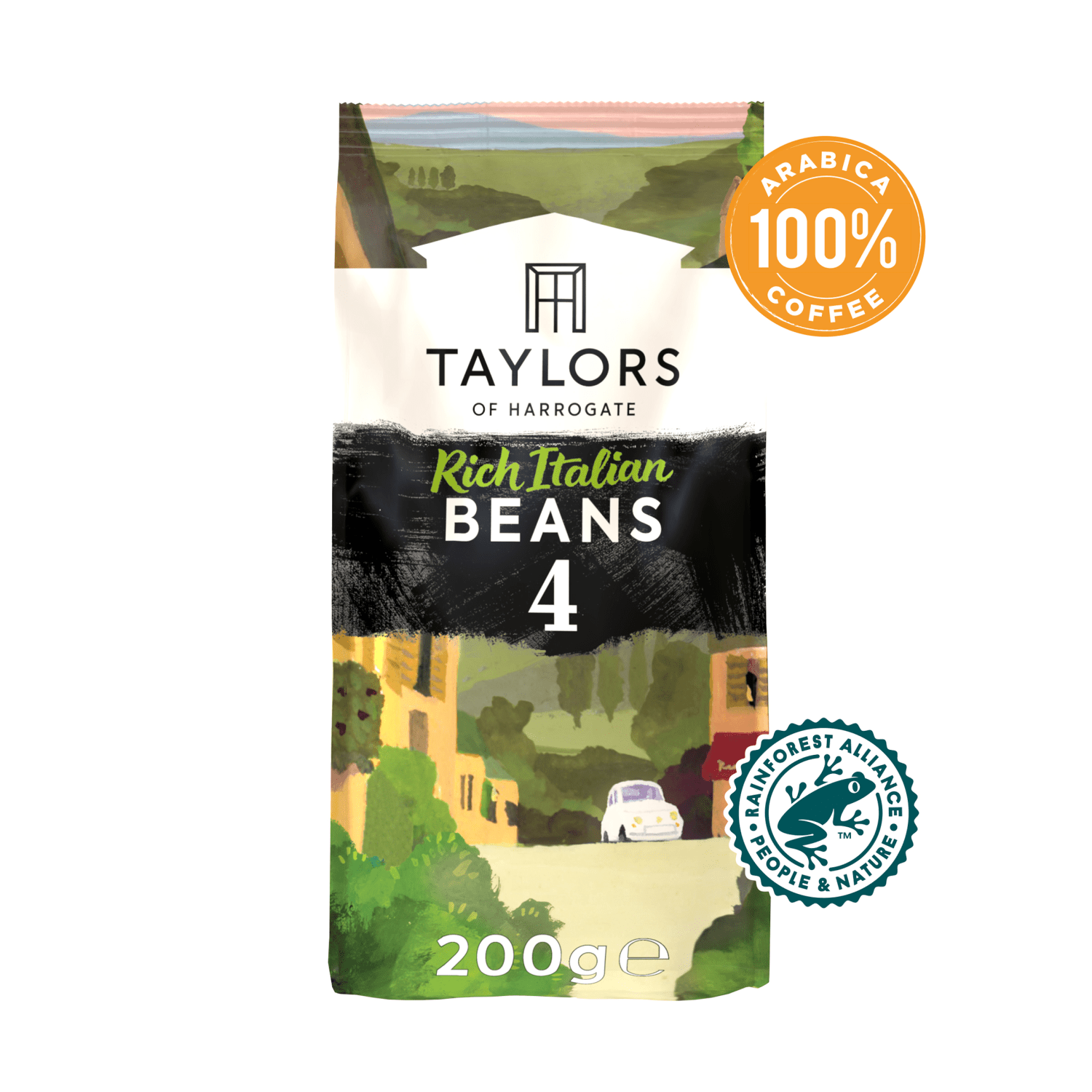 Taylors of Harrogate Rich Italian Beans Roast Coffee 200g - UK Food & Drink - 615357242425
