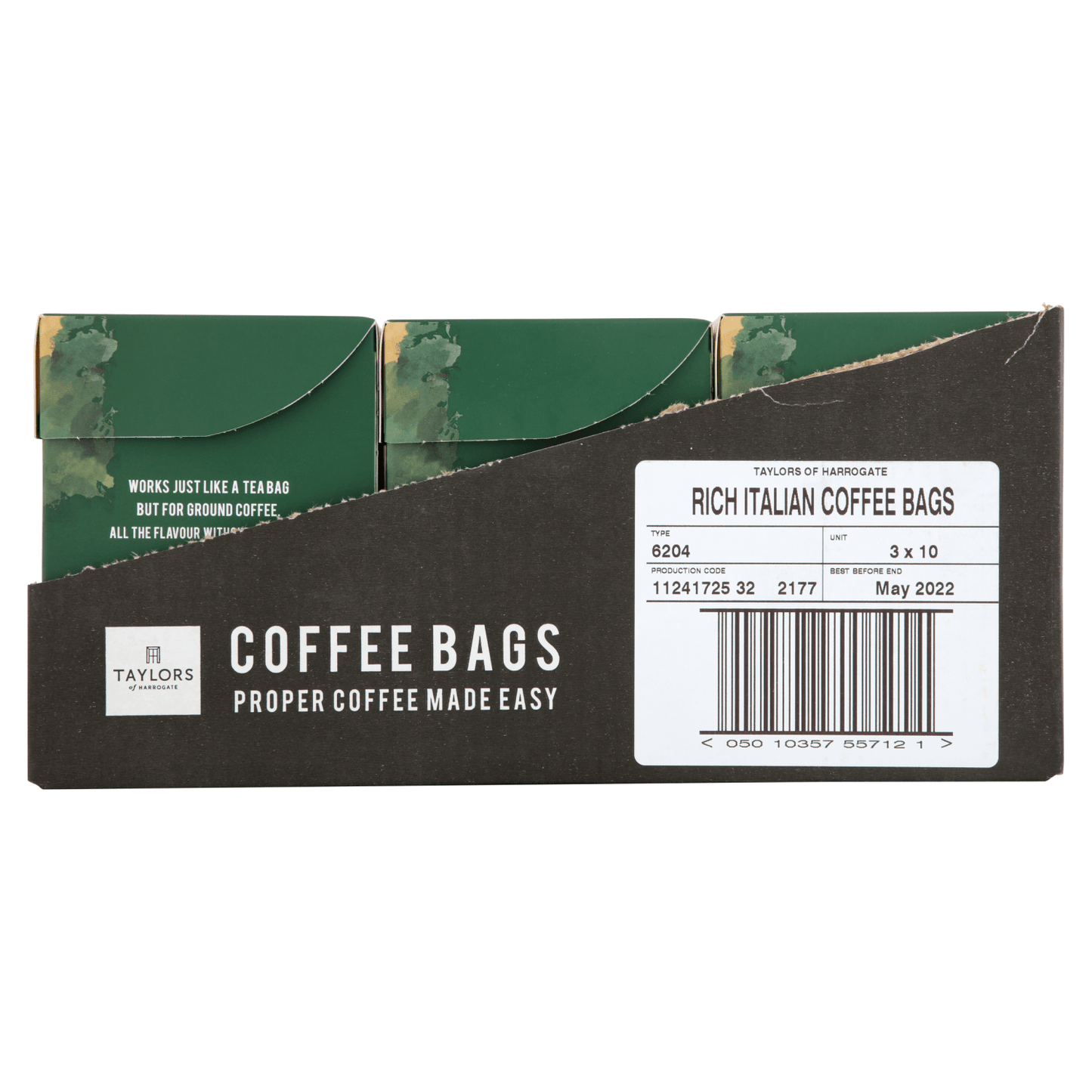Taylors of Harrogate Rich Italian Coffee Bags 10 Enveloped Bags 75g - UK Food & Drink - 615357122468