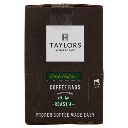 Taylors of Harrogate Rich Italian Coffee Bags 10 Enveloped Bags 75g - UK Food & Drink - 615357122468