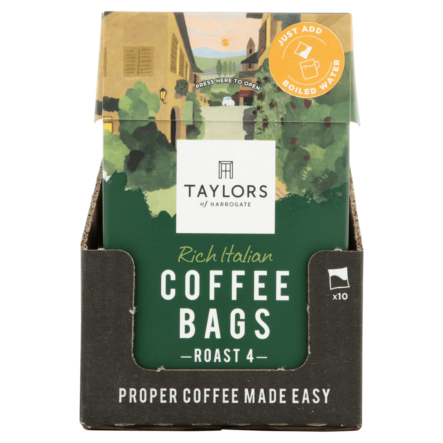 Taylors of Harrogate Rich Italian Coffee Bags 10 Enveloped Bags 75g - UK Food & Drink - 615357122468