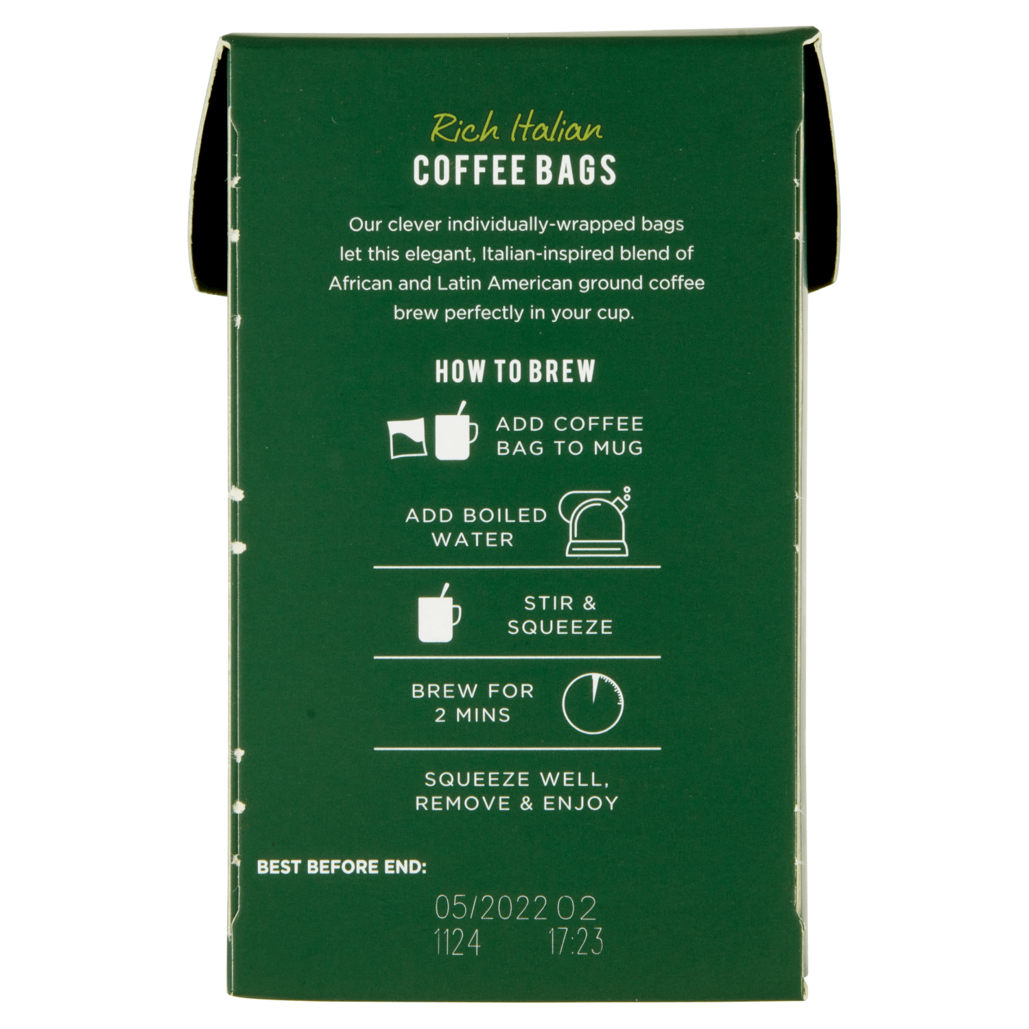 Taylors of Harrogate Rich Italian Coffee Bags 10 Enveloped Bags 75g - UK Food & Drink - 615357122468