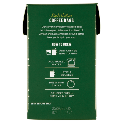 Taylors of Harrogate Rich Italian Coffee Bags 10 Enveloped Bags 75g - UK Food & Drink - 615357122468