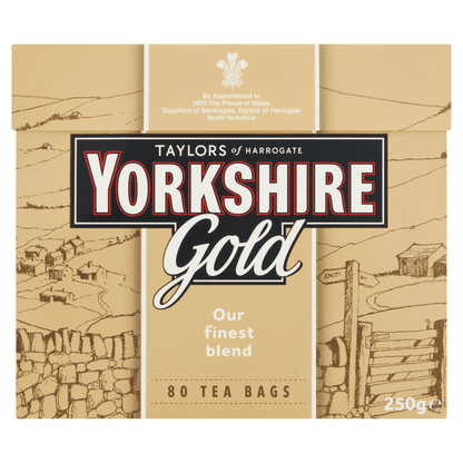 Taylors of Harrogate Yorkshire Gold 80 Tea Bags 250g - UK Food & Drink - 5010357112108