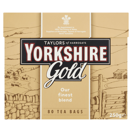 Taylors of Harrogate Yorkshire Gold 80 Tea Bags 250g - UK Food & Drink - 5010357112108