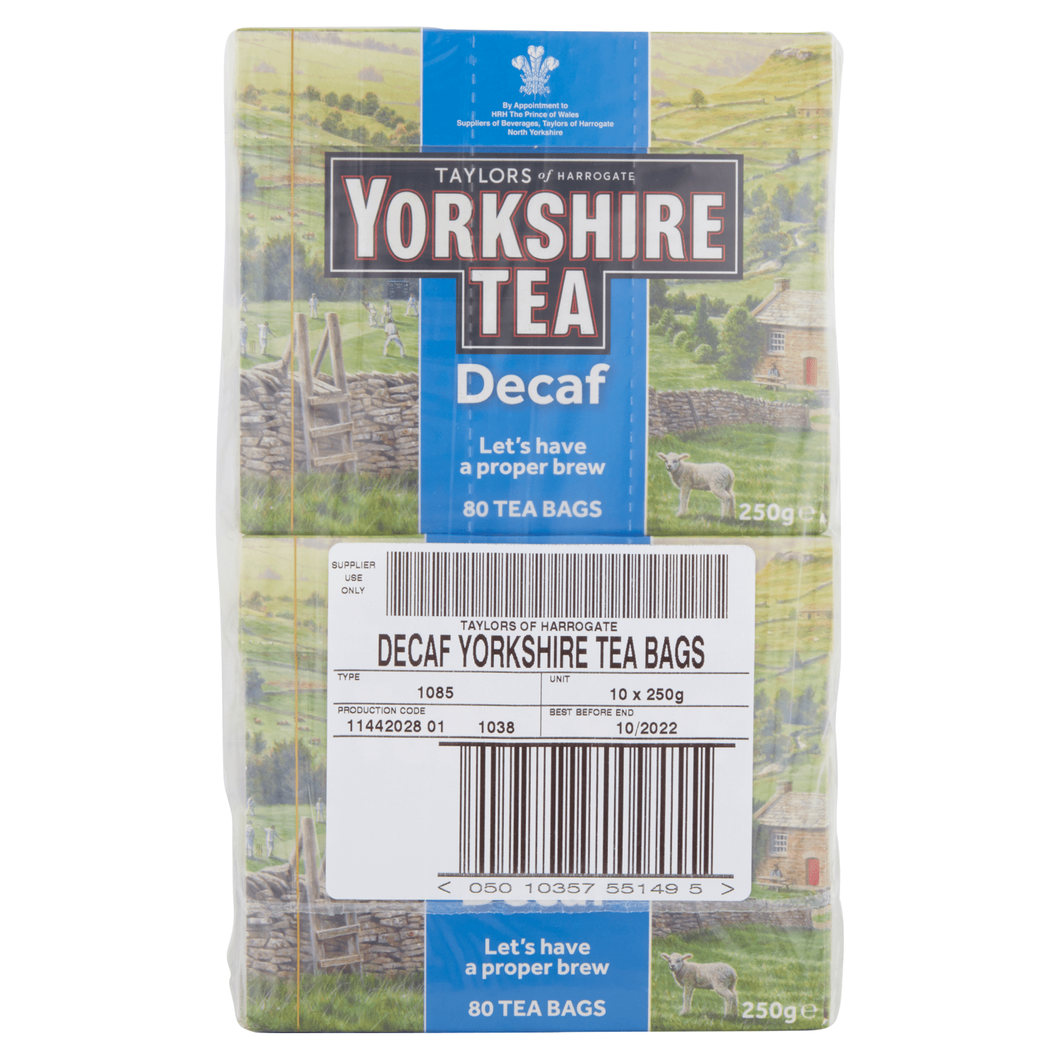 Taylors of Harrogate Yorkshire Tea Decaf 80 Tea Bags 250g - UK Food & Drink - 615357118775