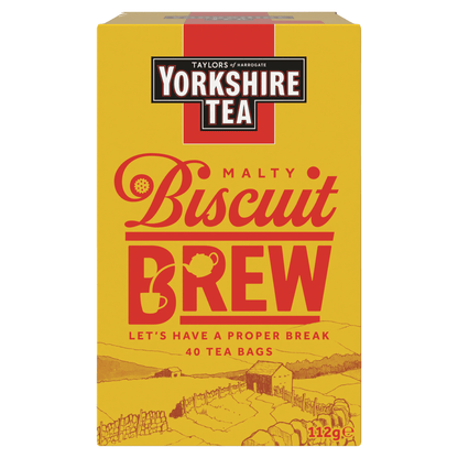 Taylors of Harrogate Yorkshire Tea Malty Biscuit Brew 40 Tea Bags 112g - UK Food & Drink - 615357123403