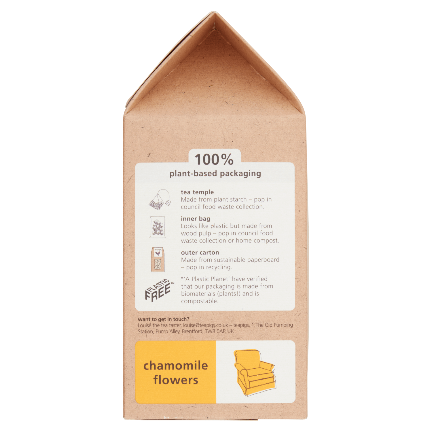 Teapigs Chamomile Flowers 50 Biodegradable Tea Temples 75g - UK Food & Drink - 5060136753046