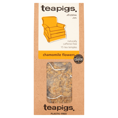 Teapigs Chamomile Flowers Tea Temples 15 x 1.5g (22.5g) - UK Food & Drink - 5060136750137