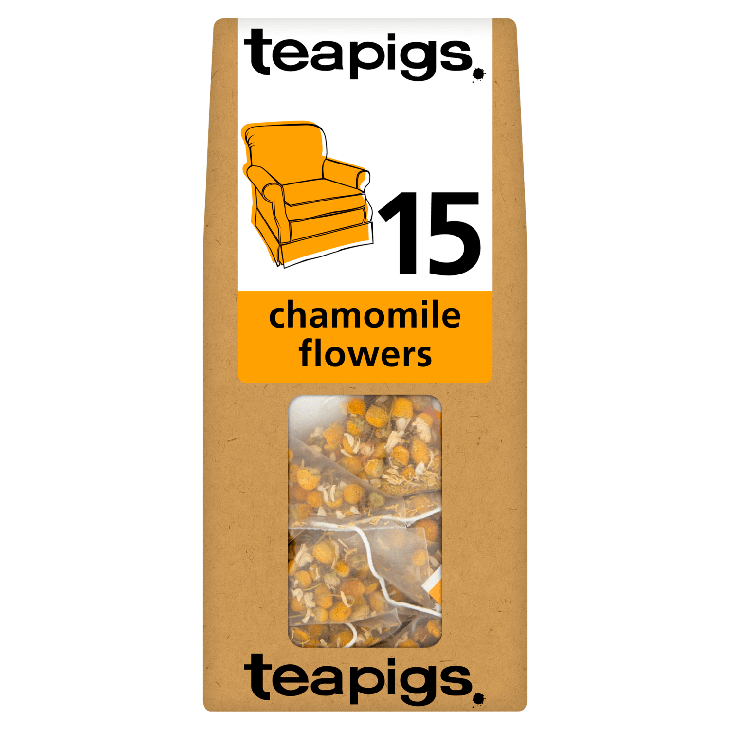 Teapigs Chamomile Flowers Tea Temples 15 x 1.5g (22.5g) - UK Food & Drink - 5060136750137