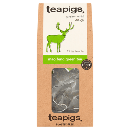 Teapigs Mao Feng Green Tea Temples 15 x 2.5g (37.5g) - UK Food & Drink - 5060136750052