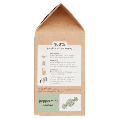 Teapigs Peppermint Leaves 50 Biodegradable Tea Temples 100g - UK Food & Drink - 5060136753022