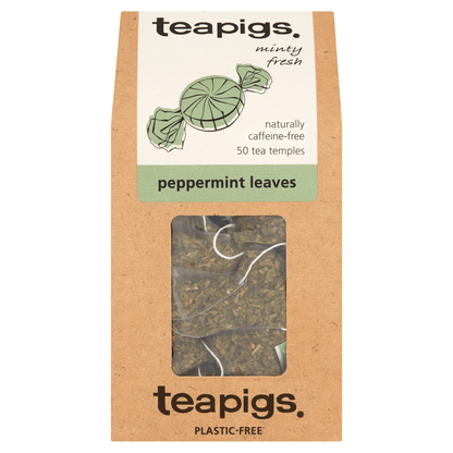 Teapigs Peppermint Leaves 50 Biodegradable Tea Temples 100g - UK Food & Drink - 5060136753022