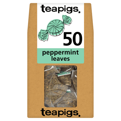 Teapigs Peppermint Leaves 50 Biodegradable Tea Temples 100g - UK Food & Drink - 5060136753022