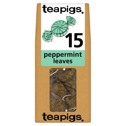 Teapigs Peppermint Leaves Tea Temples 15 x 2g (30g) - UK Food & Drink - 5060136750144