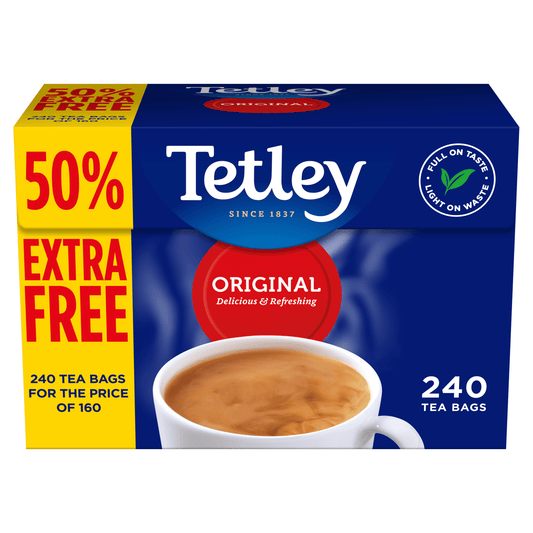 Tetley 240 Original Tea Bags 750g - UK Food & Drink - 5000208004959
