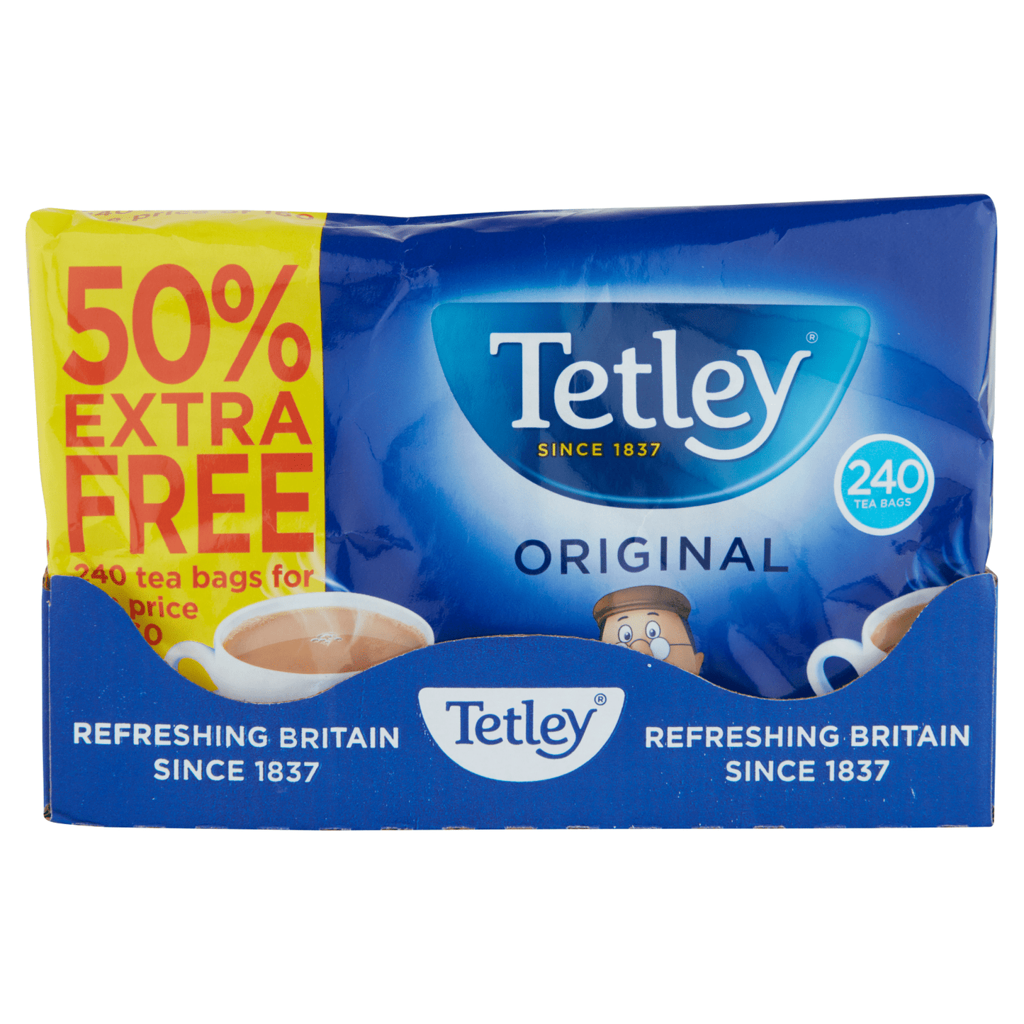 Tetley 240 Original Tea Bags 750g - UK Food & Drink - 5000208004959