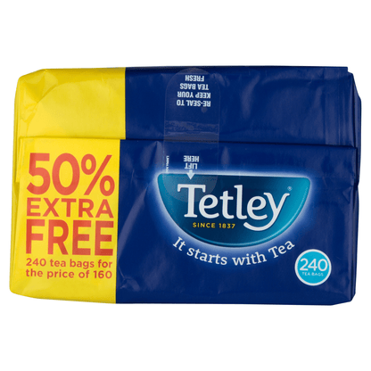 Tetley 240 Original Tea Bags 750g - UK Food & Drink - 5000208004959
