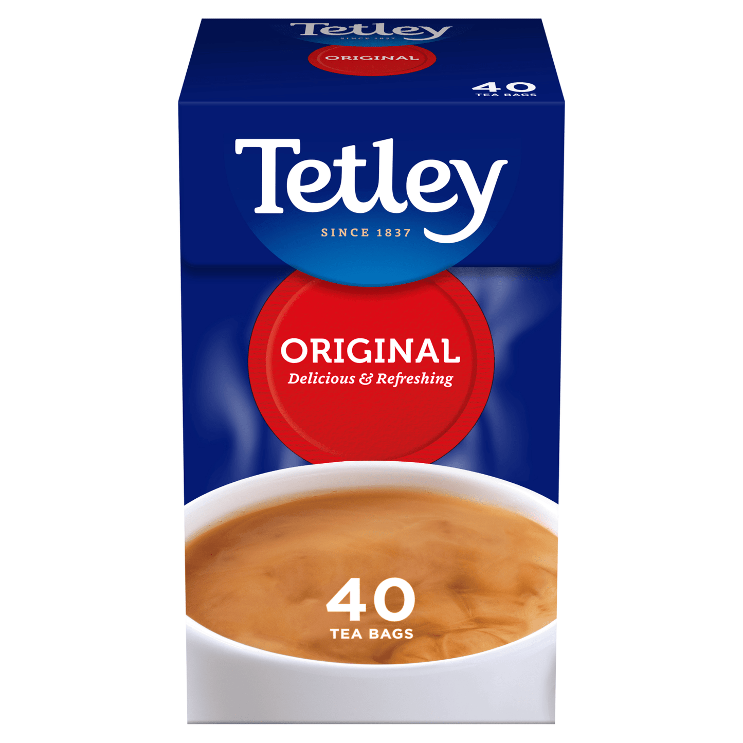 Tetley 40 Original Tea Bags 125g - UK Food & Drink - 5000208025497
