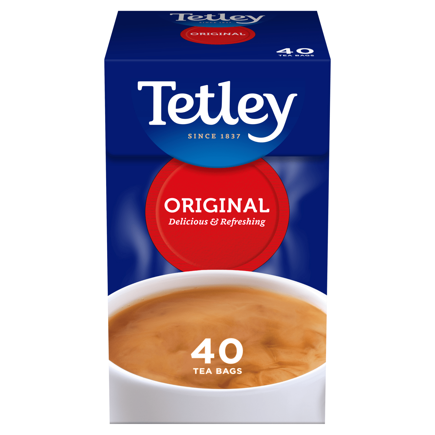 Tetley 40 Original Tea Bags 125g - UK Food & Drink - 5000208025497