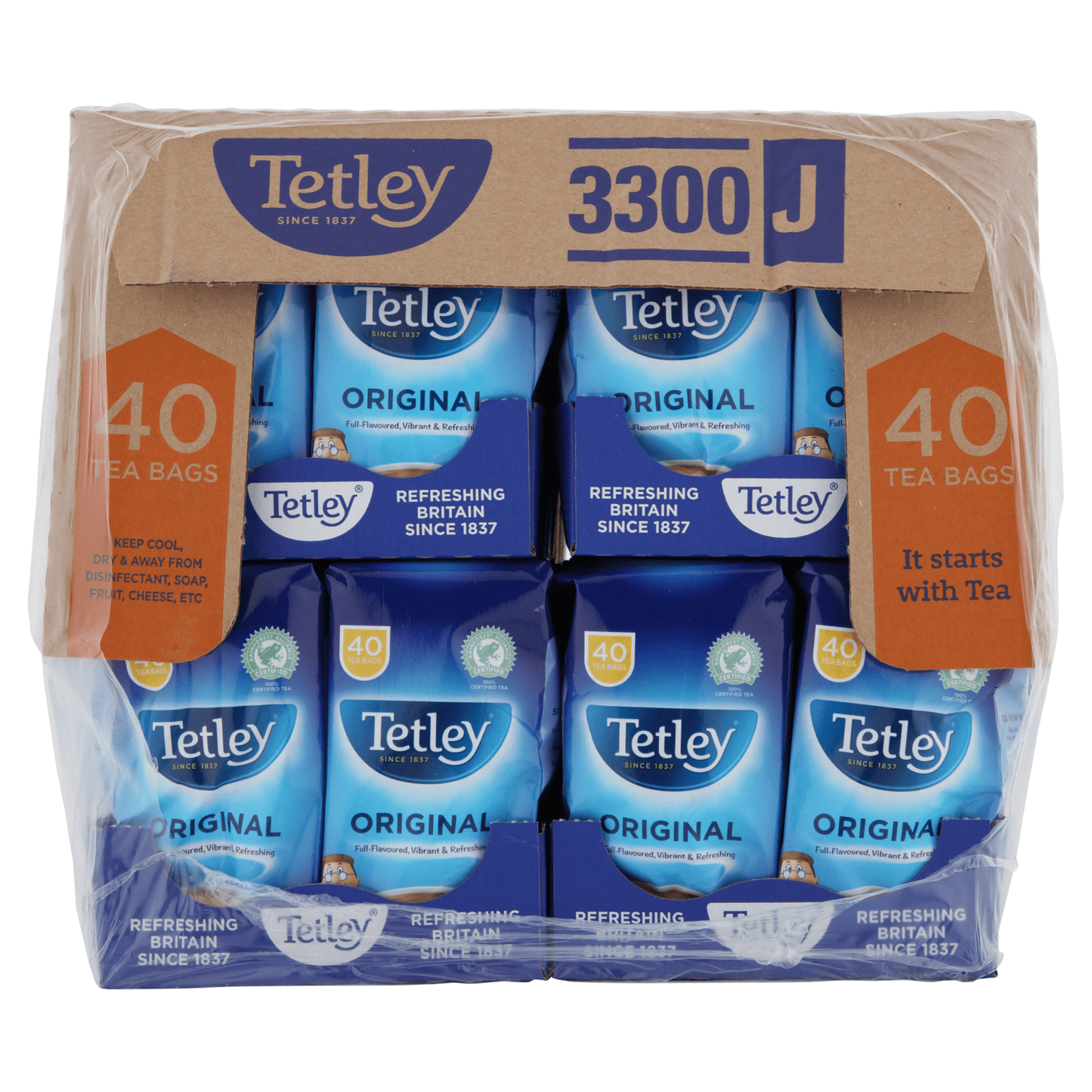Tetley 40 Original Tea Bags 125g - UK Food & Drink - 5000208025497
