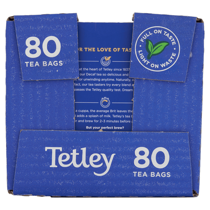 Tetley 80 Decaf Tea Bags 250g - UK Food & Drink - 5000208002450