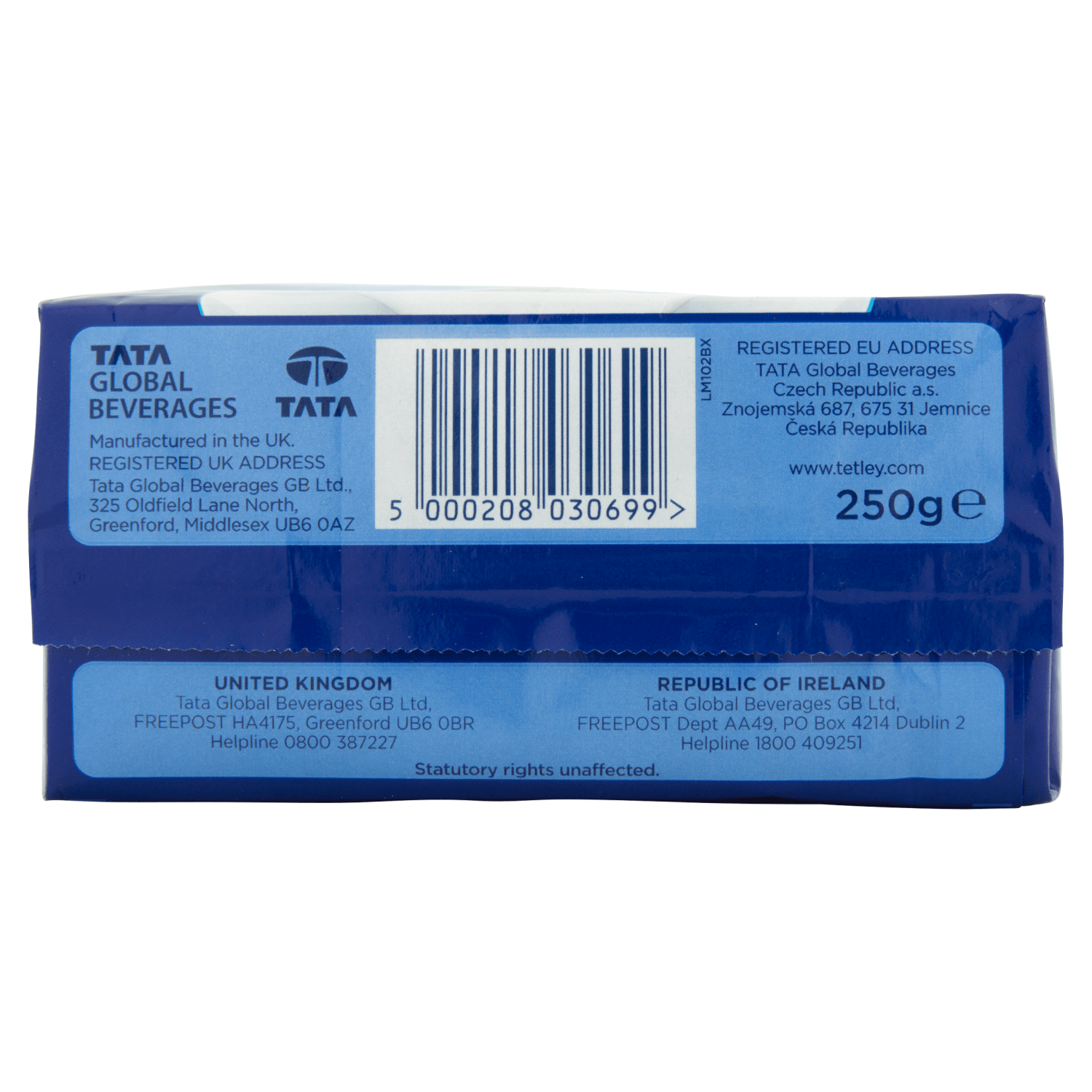 Tetley 80 Original Tea Bags 250g - UK Food & Drink - 5000208030699