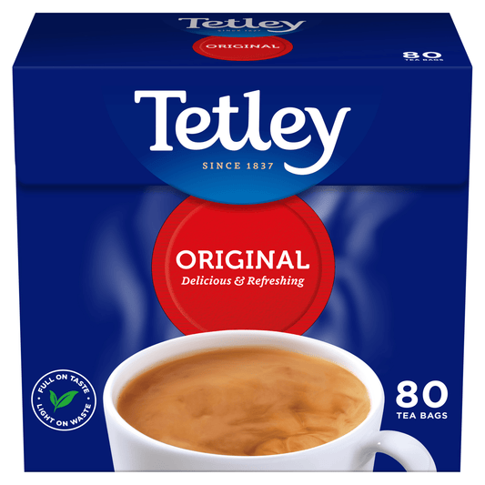 Tetley 80 Original Tea Bags 250g - UK Food & Drink - 5000208030699