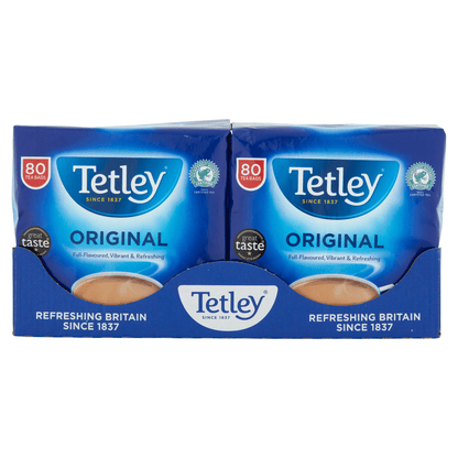 Tetley 80 Original Tea Bags 250g - UK Food & Drink - 5000208030699