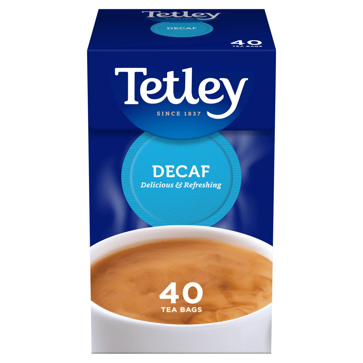 Tetley Decaf 40 Tea Bags 125g - UK Food & Drink - 5000208002436