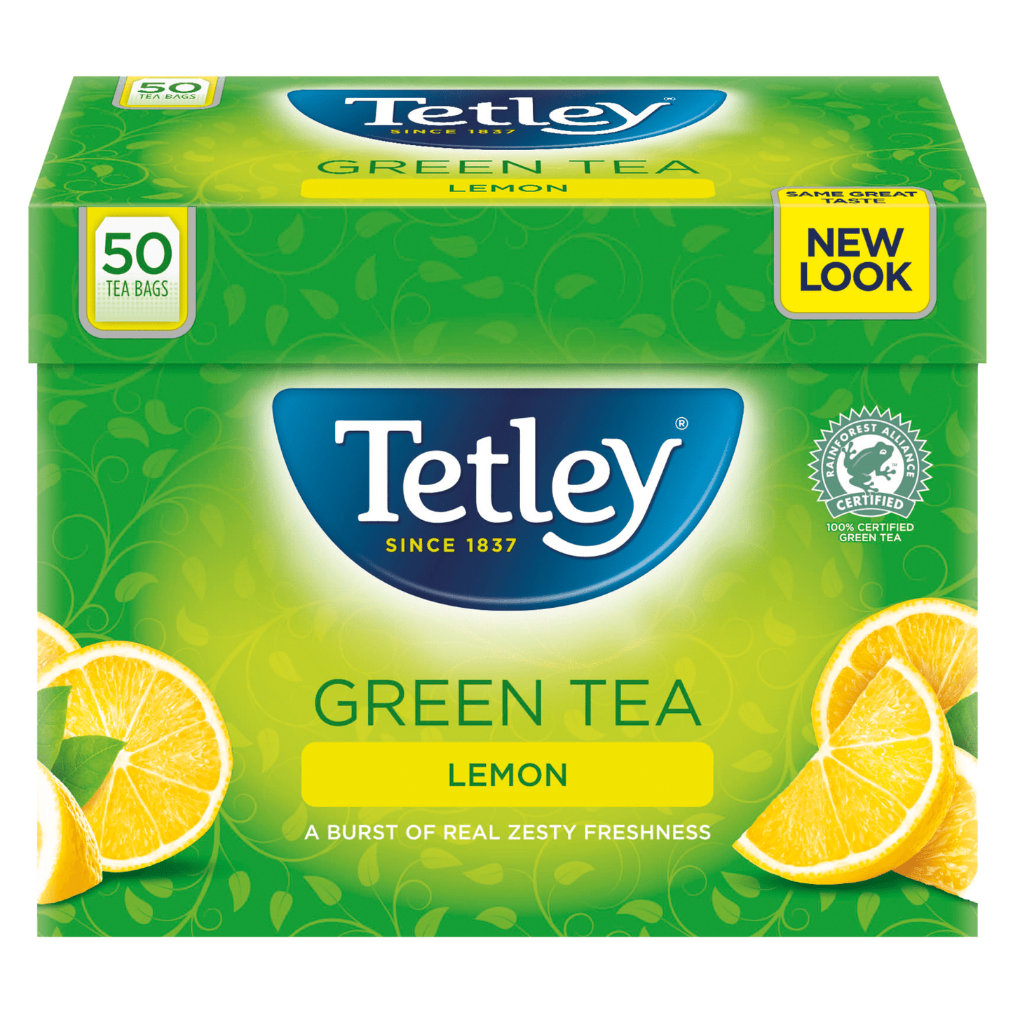 Tetley Green Tea Lemon Tea Bags x50 - UK Food & Drink - 5000208065103