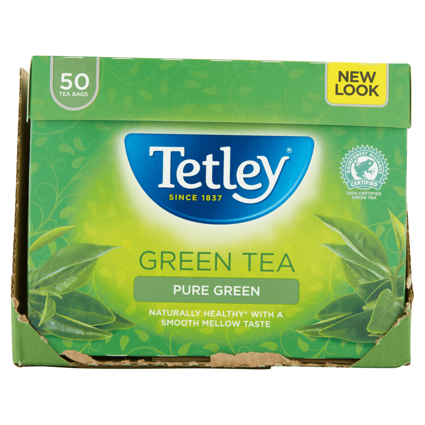 Tetley Green Tea Pure Green 50 Tea Bags 100g - UK Food & Drink - 5000208050987