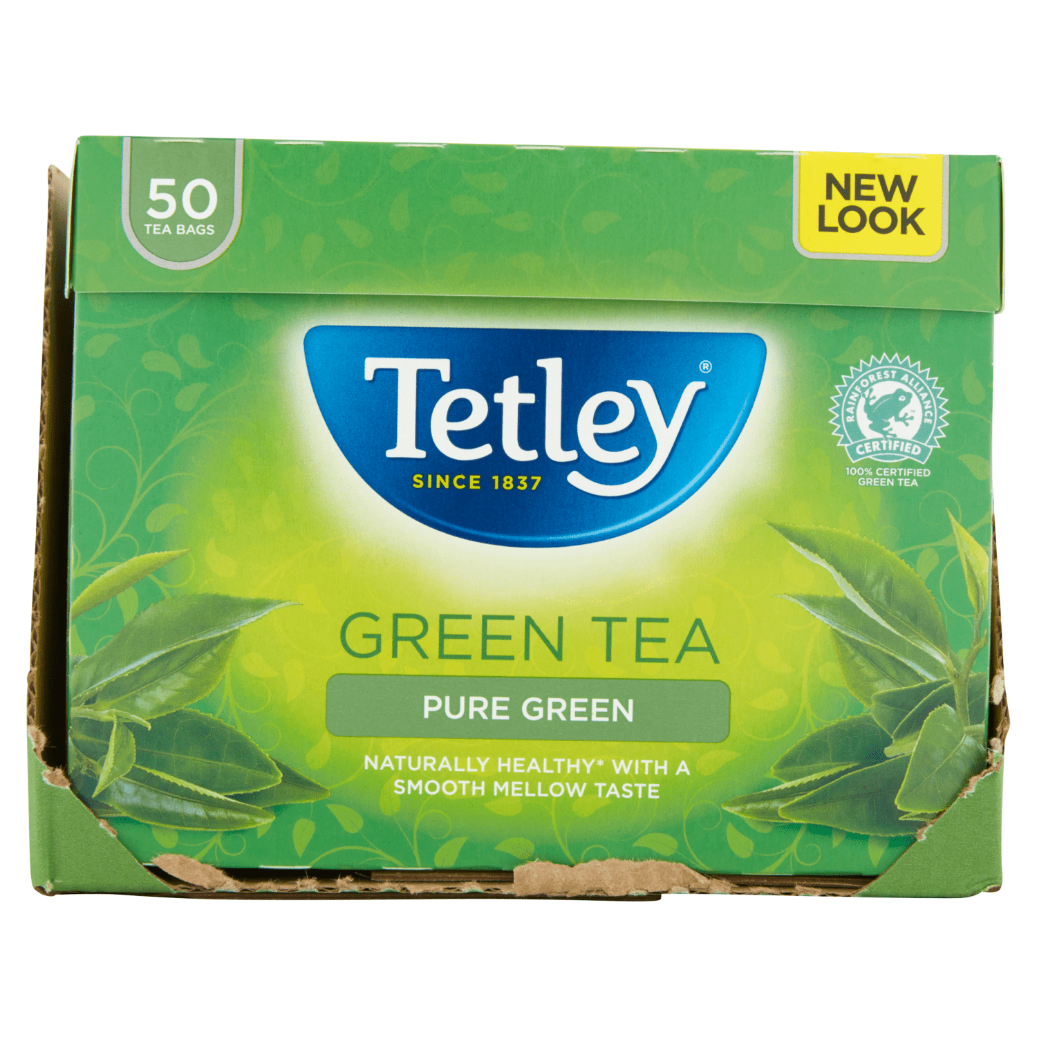 Tetley Green Tea Pure Green 50 Tea Bags 100g - UK Food & Drink - 5000208050987