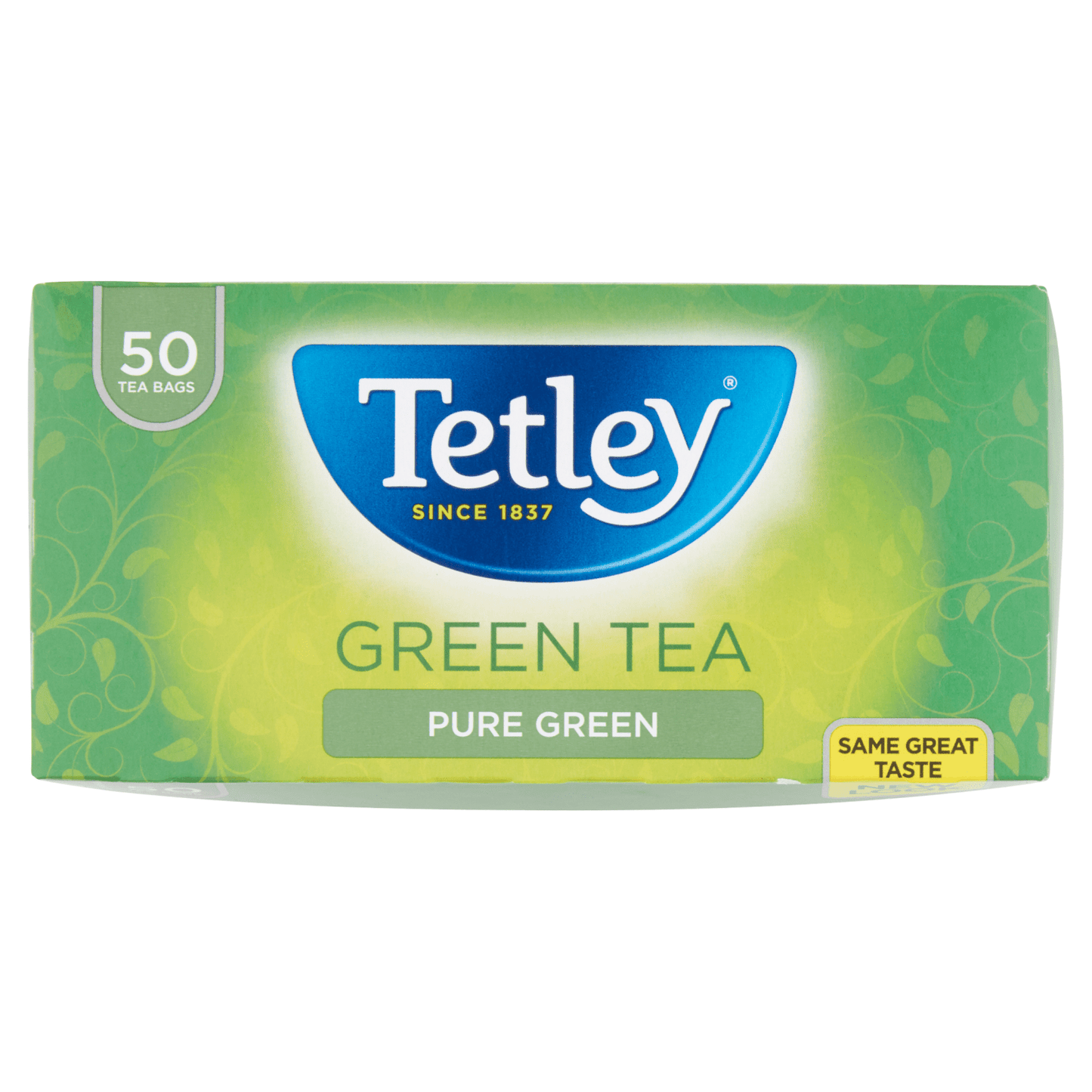 Tetley Green Tea Pure Green 50 Tea Bags 100g - UK Food & Drink - 5000208050987