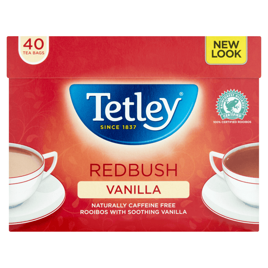 Tetley Redbush Vanilla Tea Bags x40 100g - UK Food & Drink - 5000208087280
