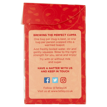 Tetley Redbush Vanilla Tea Bags x40 100g - UK Food & Drink - 5000208087280