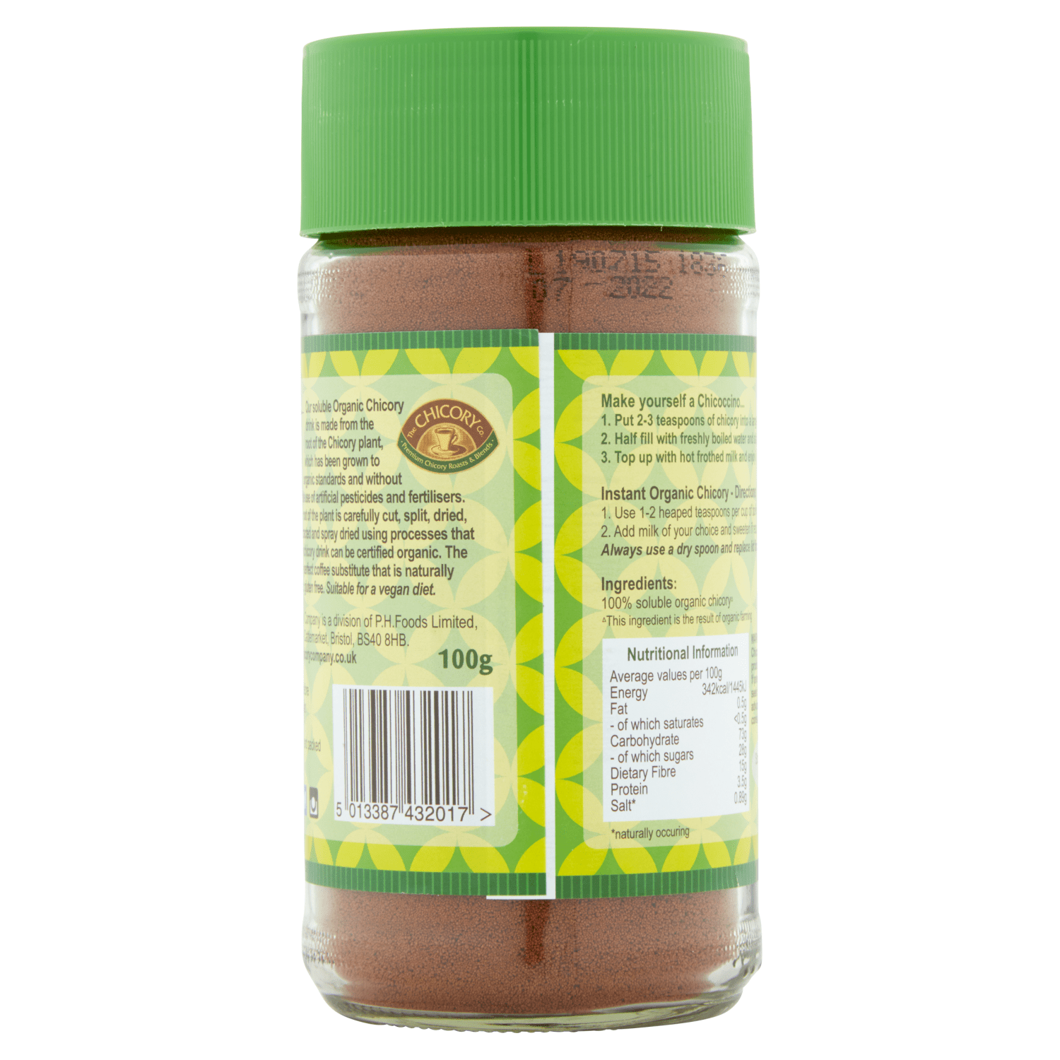 The Chicory Co. Organic Chicory Drink 100g - UK Food & Drink - 5013387432017