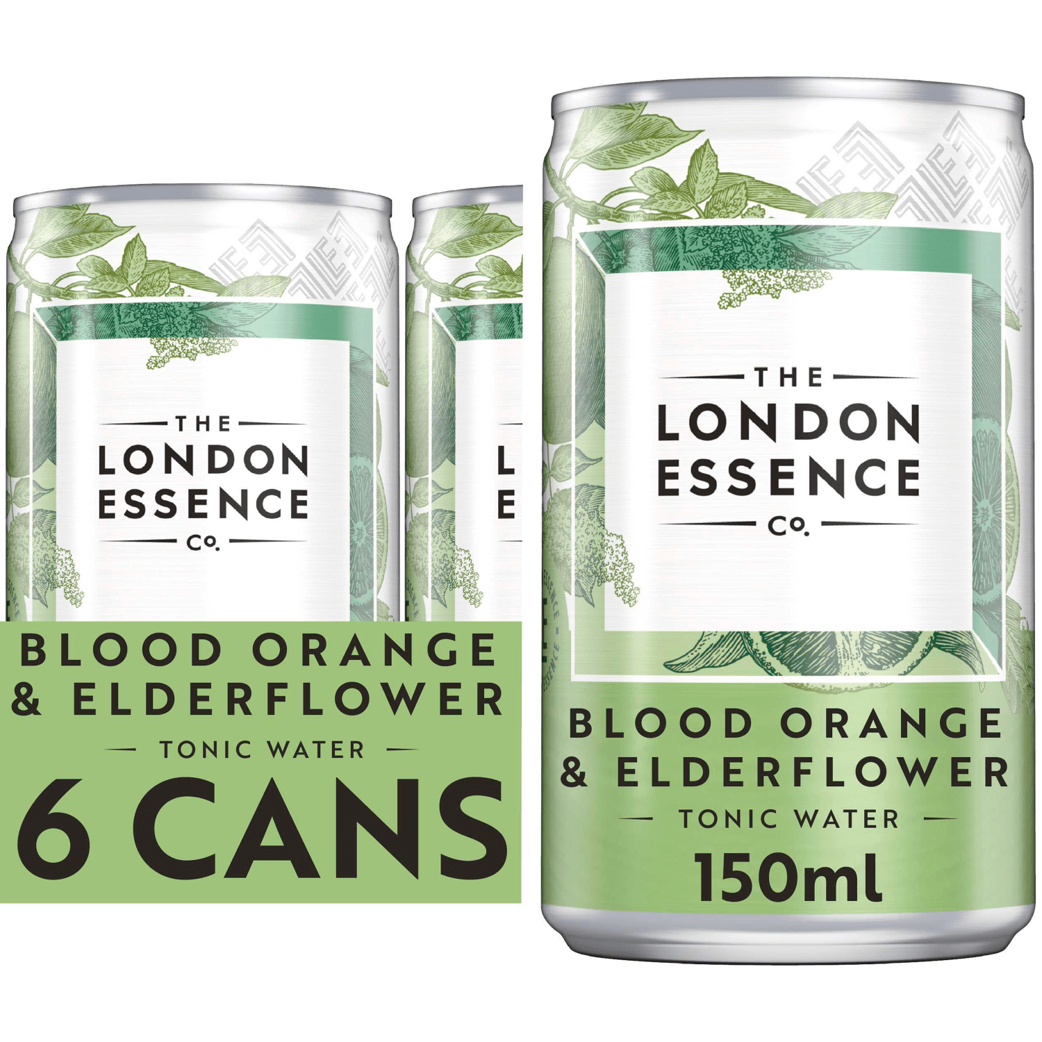 The London Essence Co. Blood Orange & Elderflower Tonic Water 6 x 150ml - UK Food & Drink - 5010102241114