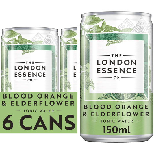 The London Essence Co. Blood Orange & Elderflower Tonic Water 6 x 150ml - UK Food & Drink - 5010102241114