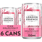 The London Essence Co. Pink Grapefruit Crafted Soda 6 x 150ml - UK Food & Drink - 5010102245365
