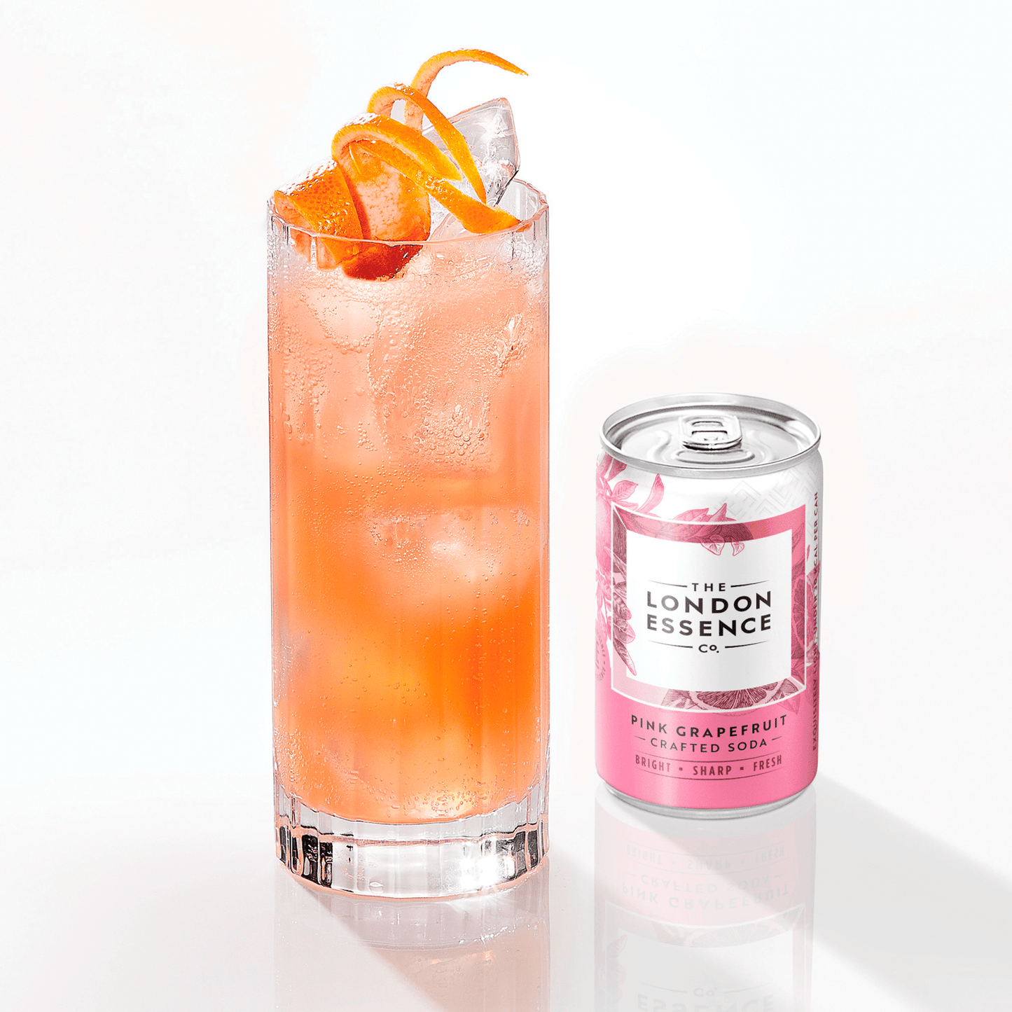 The London Essence Co. Pink Grapefruit Crafted Soda 6 x 150ml - UK Food & Drink - 5010102245365