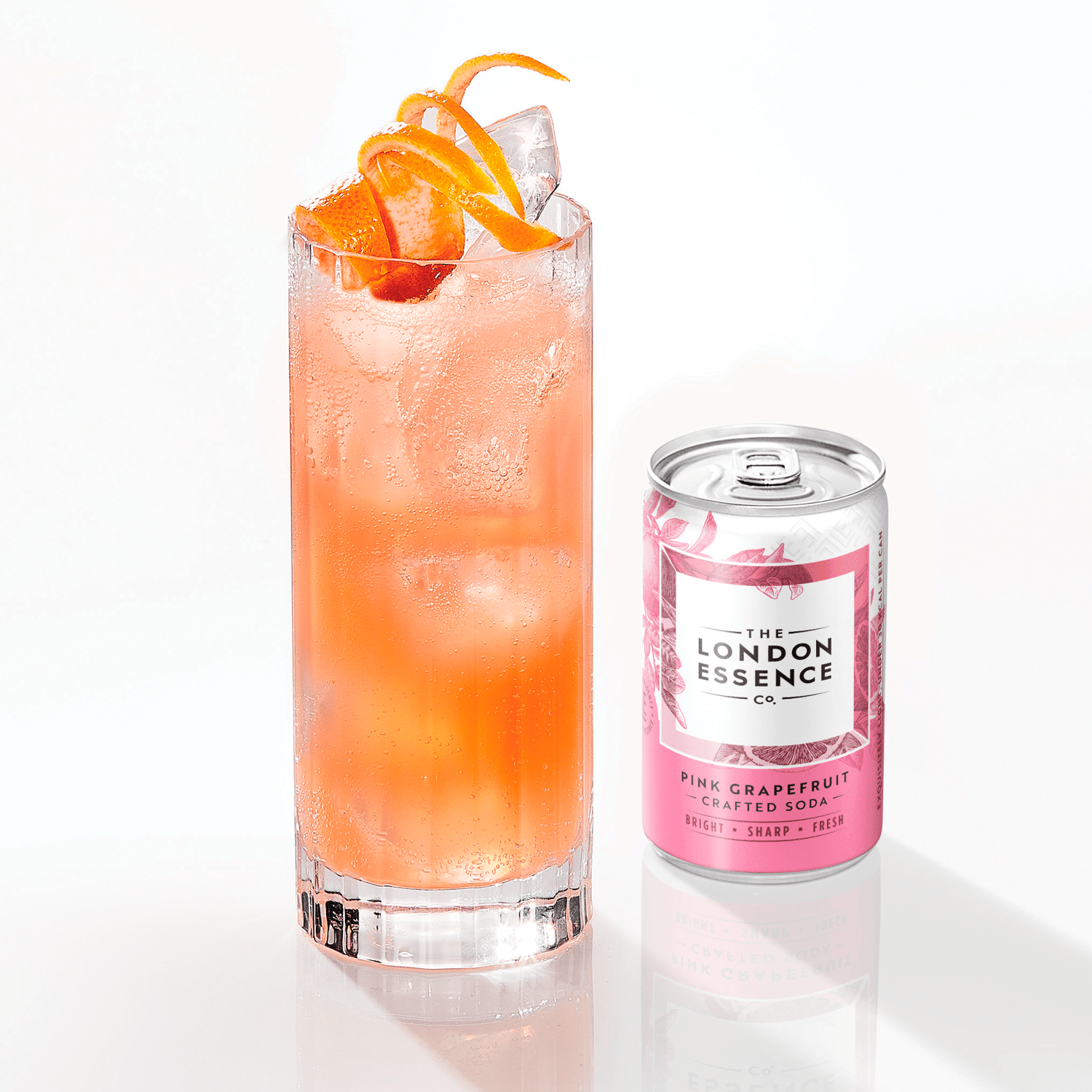 The London Essence Co. Pink Grapefruit Crafted Soda 6 x 150ml - UK Food & Drink - 5010102245365
